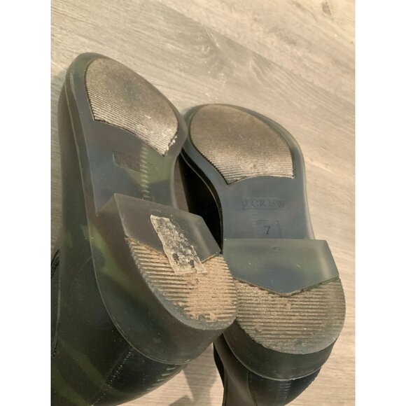 J. Crew Army Green Camouflage Chelsea Ankle Boots Booties, Size 7 (US) - Picture 8 of 8